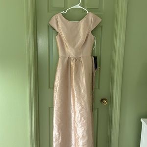 Alfred Sung Raw Silk Gown in Light Pink, size 0